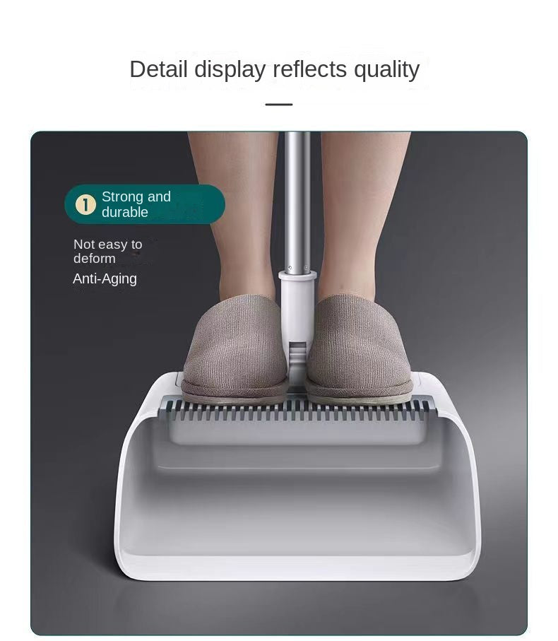 3pcs/ Set, Household Broom, Floor Brush And Dustpan Set, Thickened Sweeping Broom, Scrub Brush And Dustpan With Long Handle, Non-stick Hair Floor Cleaning Tool, For Home Office School Dorm, Cleaning Supplies, Cleaning Gadgets