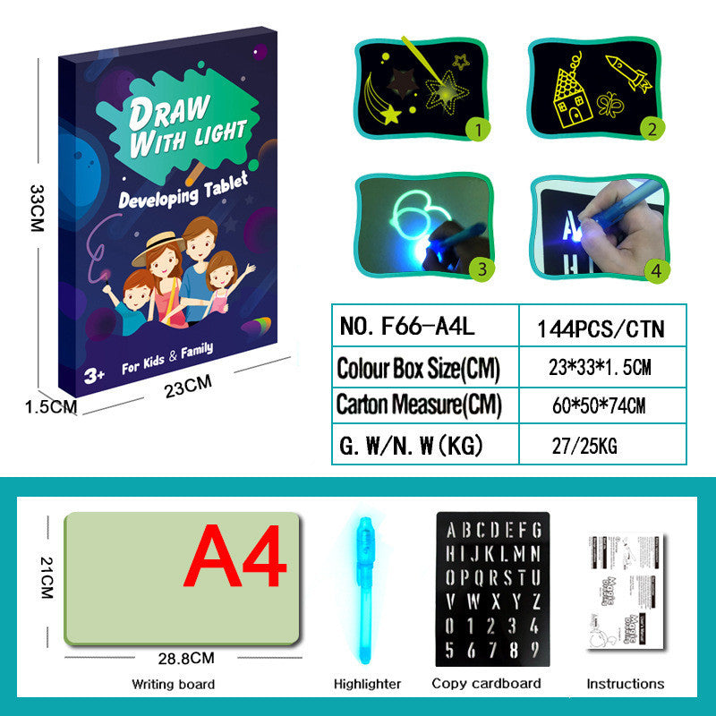 Tablet Mágico 3D: A Prancheta de Desenho que Brilha no Escuro