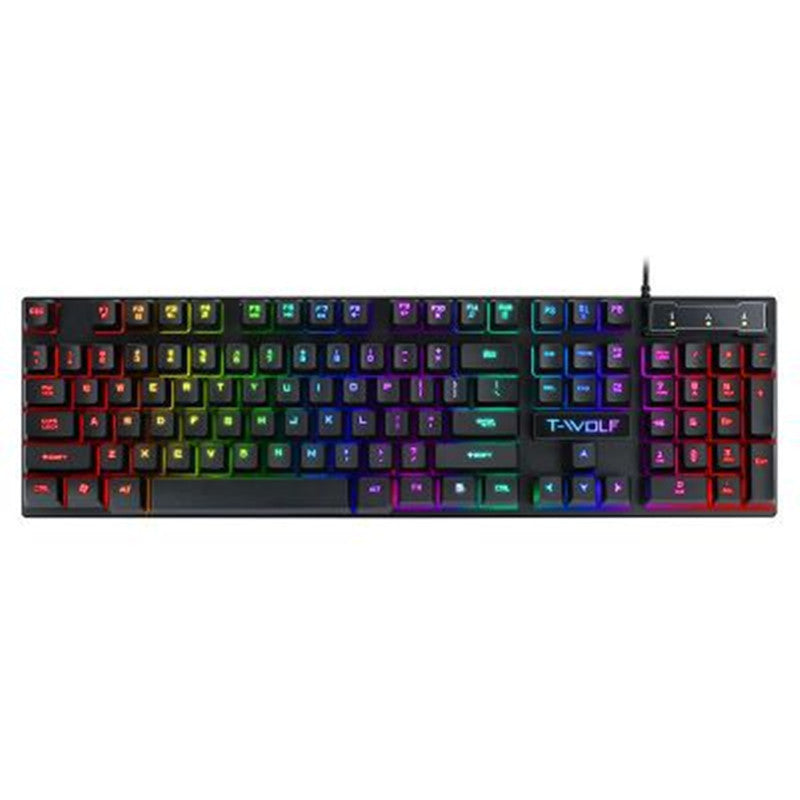 Teclado Gaming Usb Com Fio Luminoso Flutuante Manipulador