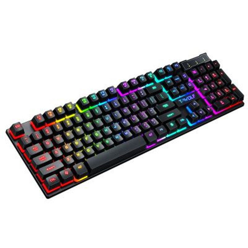 Teclado Gaming Usb Com Fio Luminoso Flutuante Manipulador