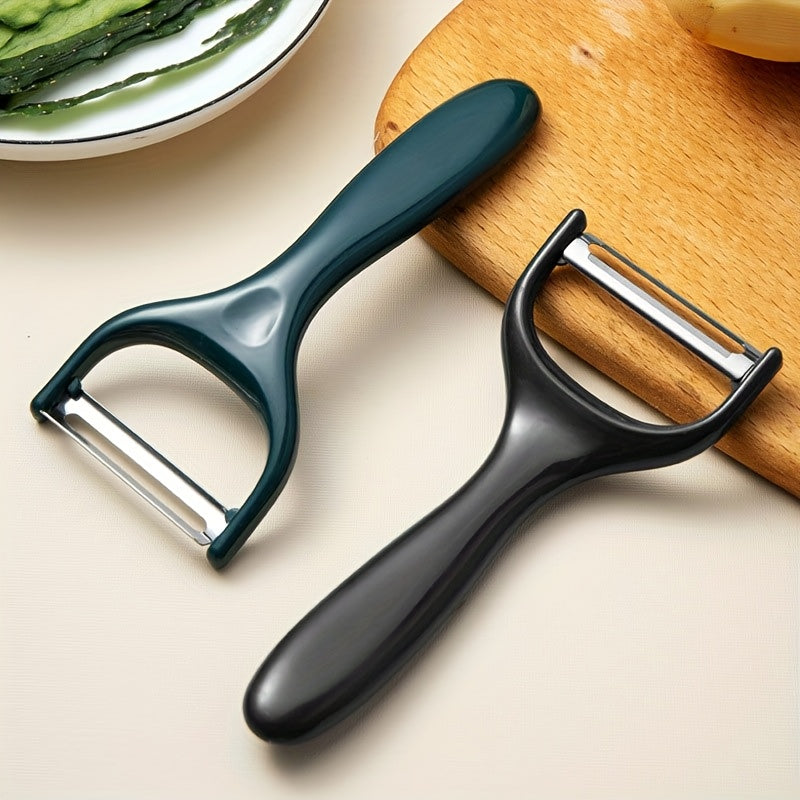 1/2pcs Peeler, Fruit Peeler, Vegetable Peeler, Creative Peeler, Stainless Steel Peeler, Potato Peeler, Melon, Pear, Carrot Kitchen Peeler, Kitchen Gadgets