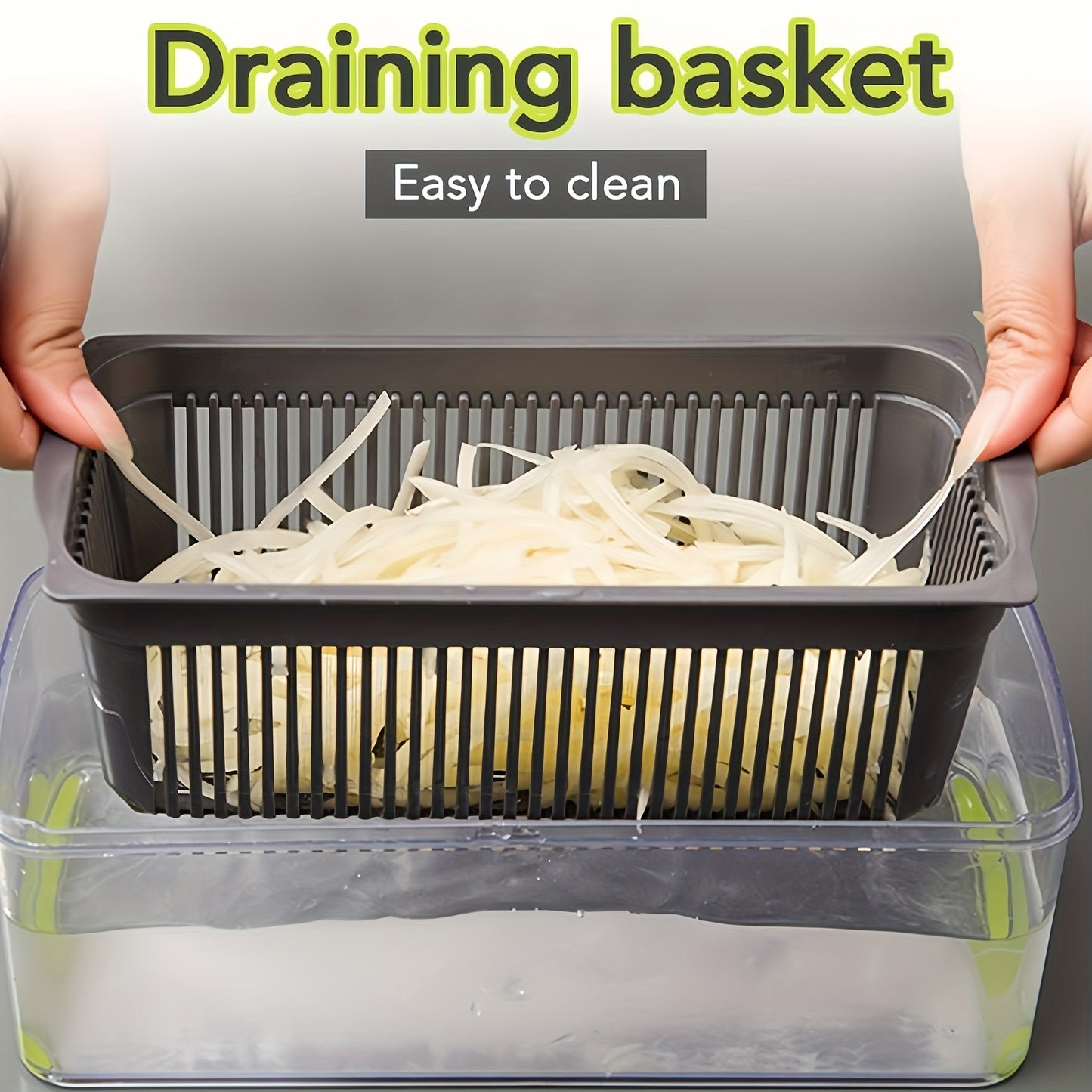 6/16pcs/Set, Vegetable Chopper, Multifunctional Fruit Slicer, Manual Food Grater, Vegetable Slicer, Cutter With Container, Onion Mincer Chopper, Household Potato Shredder, Kitchen Stuff, Kitchen Gadgets, Dorm Essentials