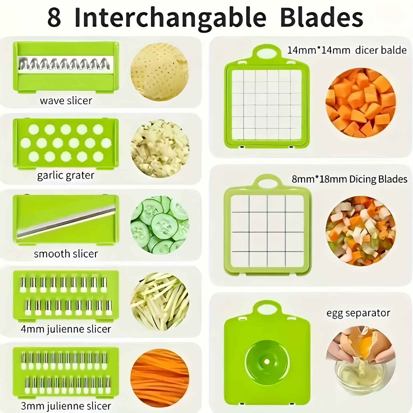 6/16pcs/Set, Vegetable Chopper, Multifunctional Fruit Slicer, Manual Food Grater, Vegetable Slicer, Cutter With Container, Onion Mincer Chopper, Household Potato Shredder, Kitchen Stuff, Kitchen Gadgets, Dorm Essentials