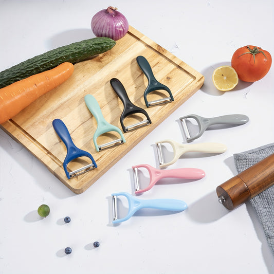 1/2pcs Peeler, Fruit Peeler, Vegetable Peeler, Creative Peeler, Stainless Steel Peeler, Potato Peeler, Melon, Pear, Carrot Kitchen Peeler, Kitchen Gadgets