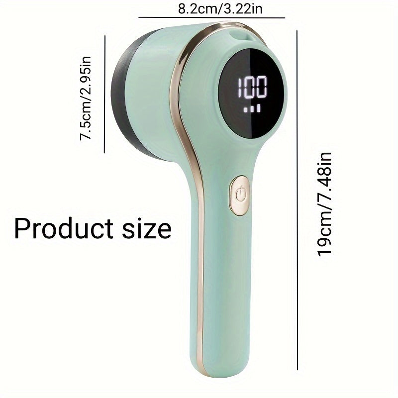 1pc, Fabric Shaver, Electric Lint Remover, USB Rechargeable Sweater Shaver, Power Lint Shaver, Fuzz Remover, Pilling Remover, Portable Hairball Trimmer For Clothes, Bedding, Furniture, Carpet, Sofa, Cleaning Supplies, Cleanin