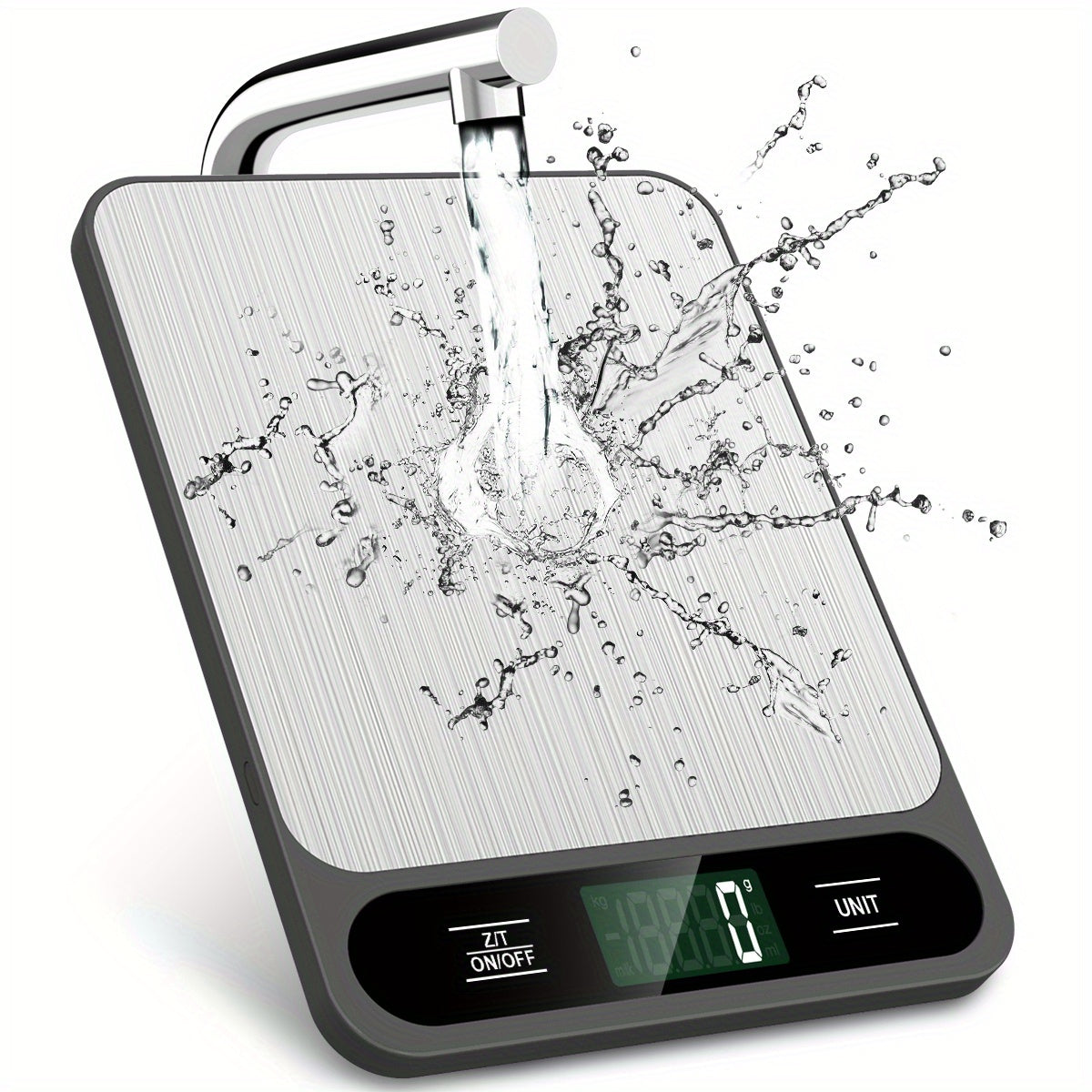 1pc, Food Scale Black, 22lb/10kg Digital Kitchen Scale Grams And Oz For Baking Cooking And Weight Loss, 1g/0.04oz Precise Graduation, Easy Clean Stainless Steel, Kitchen Gadgets, Kitchen Supplies, Kitchen Tools, Kitchen Stuff