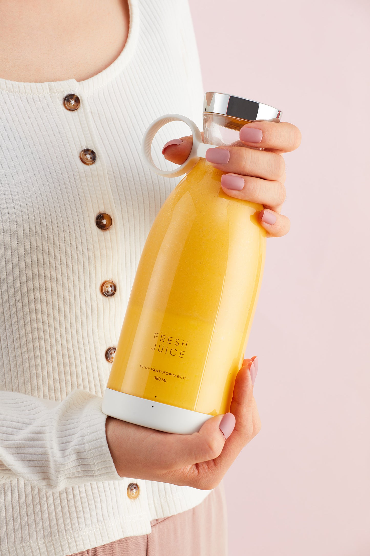 350ml Portable Electric Wireless Mini Fruit Blender Juicer - Perfect for On-the-Go!