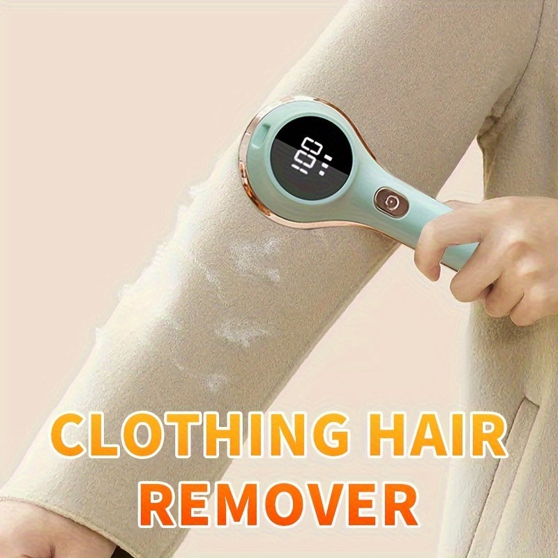 1pc, Fabric Shaver, Electric Lint Remover, USB Rechargeable Sweater Shaver, Power Lint Shaver, Fuzz Remover, Pilling Remover, Portable Hairball Trimmer For Clothes, Bedding, Furniture, Carpet, Sofa, Cleaning Supplies, Cleanin