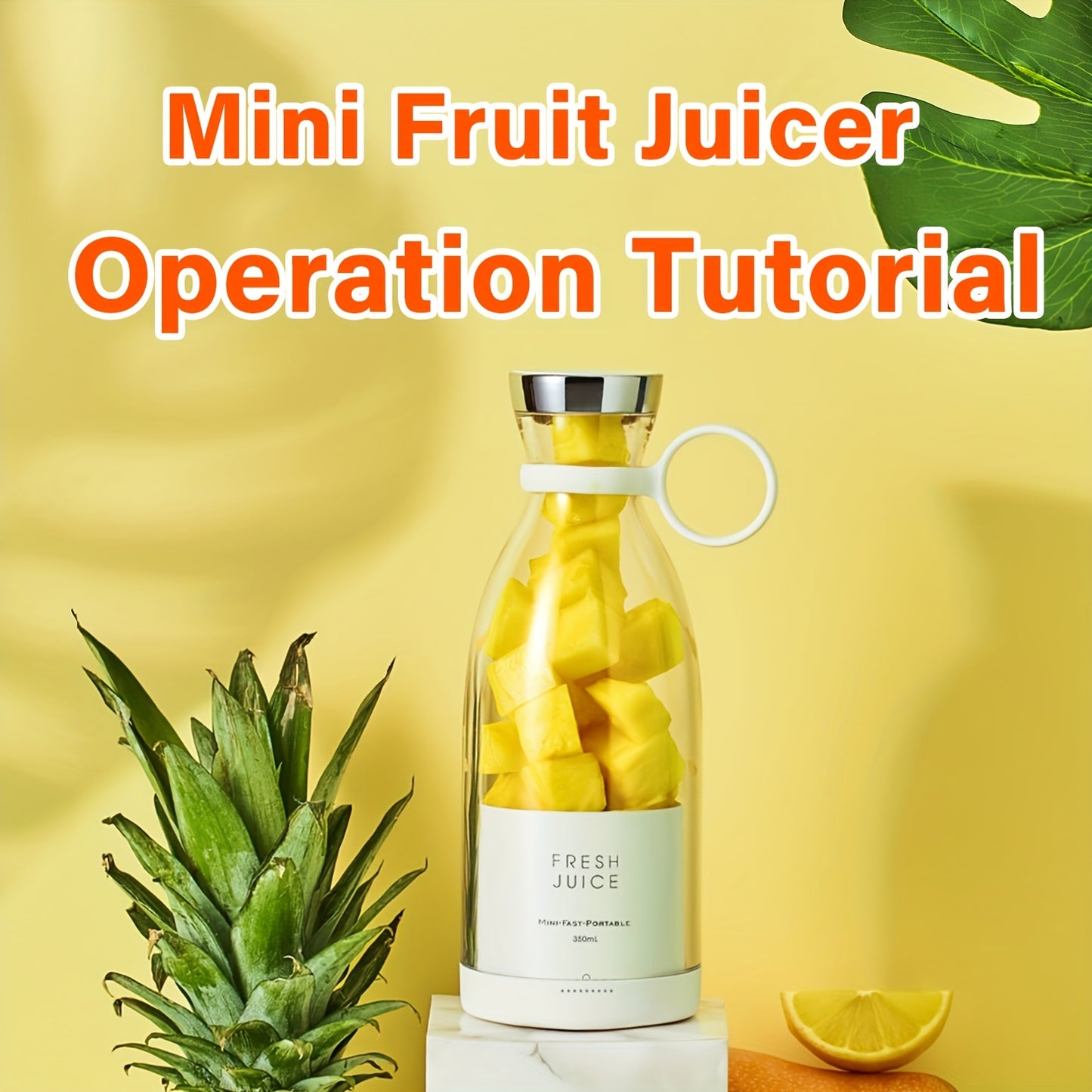 350ml Portable Electric Wireless Mini Fruit Blender Juicer - Perfect for On-the-Go!