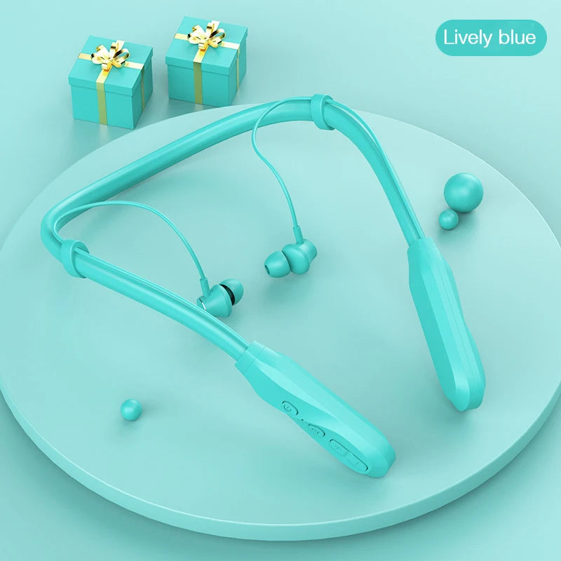 EARDECO 200 Hour Playback Bluetooth Headphone Bass Wireless Headphones Neckband Earphone with Mic Sport Music Headset Stereo