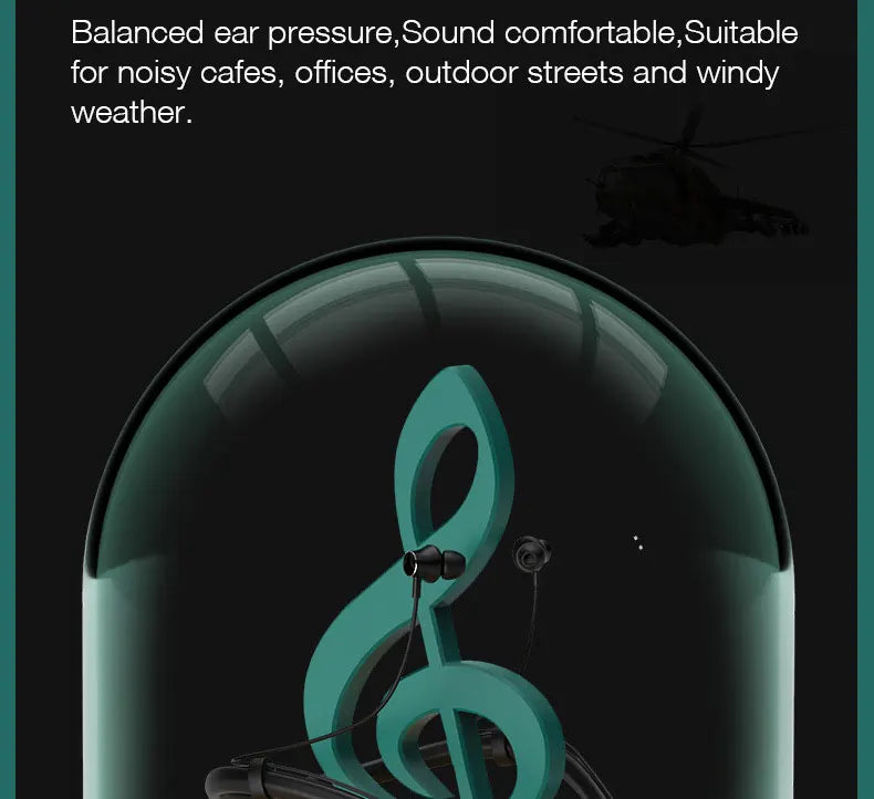 EARDECO 200 Hour Playback Bluetooth Headphone Bass Wireless Headphones Neckband Earphone with Mic Sport Music Headset Stereo