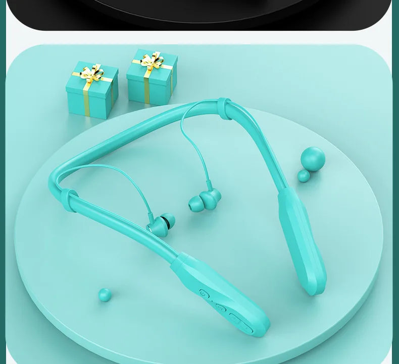 EARDECO 200 Hour Playback Bluetooth Headphone Bass Wireless Headphones Neckband Earphone with Mic Sport Music Headset Stereo