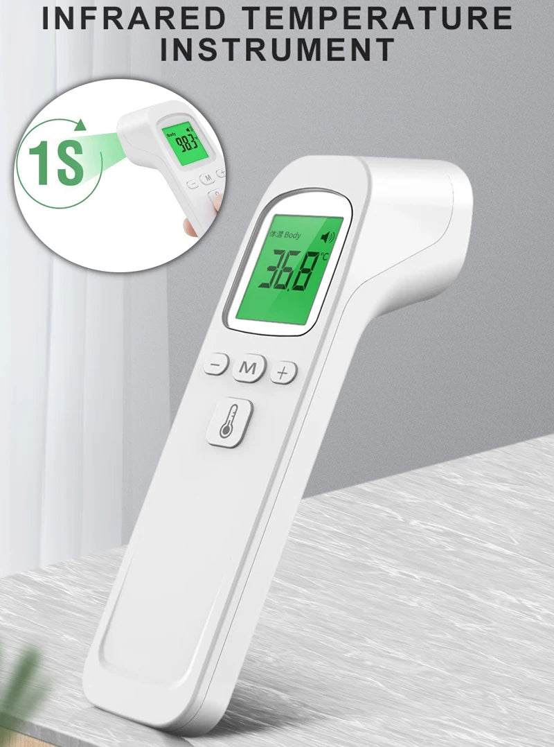 AiQUE Infrared Thermometer Digital LCD Body Measurement Kids Adult Fever IR Children Non-Contact Termometro