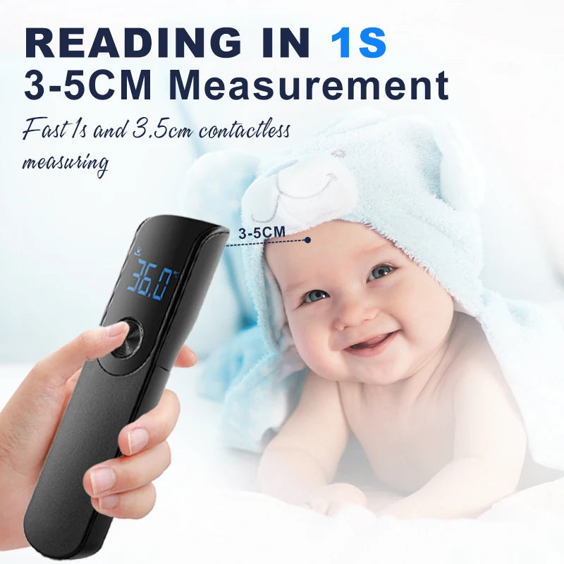AiQUE Infrared Thermometer Digital LCD Body Measurement Kids Adult Fever IR Children Non-Contact Termometro