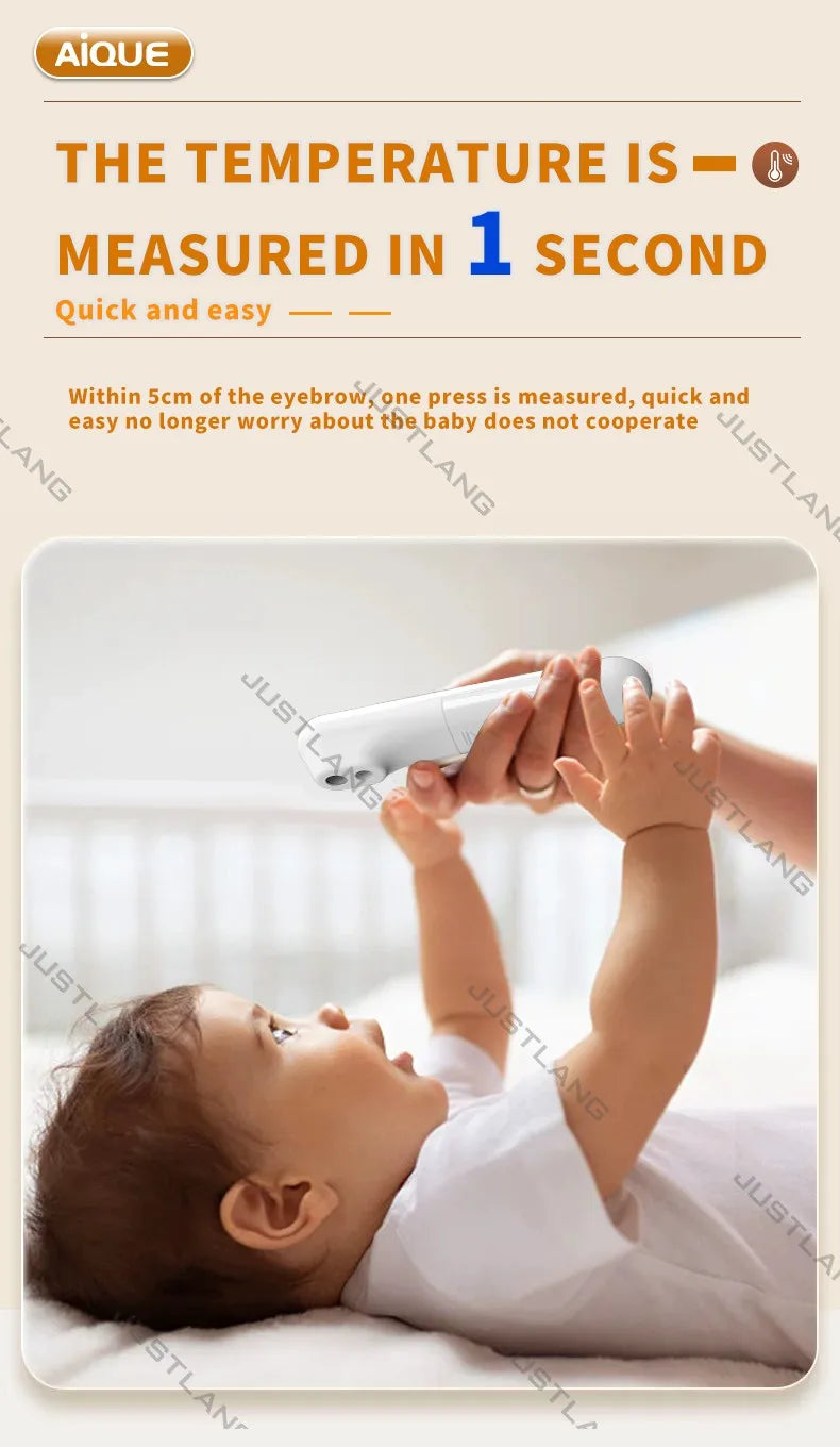 AiQUE Infrared Thermometer Digital LCD Body Measurement Kids Adult Fever IR Children Non-Contact Termometro