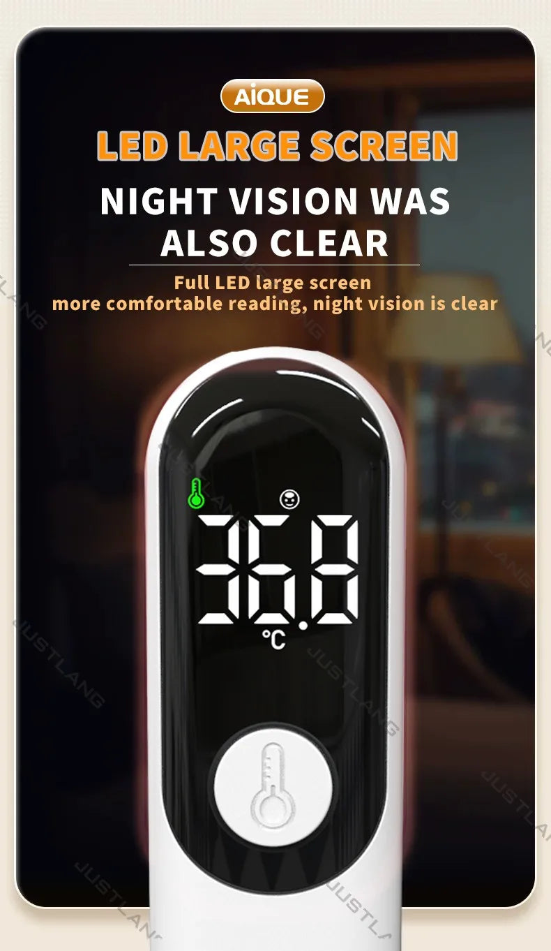 AiQUE Infrared Thermometer Digital LCD Body Measurement Kids Adult Fever IR Children Non-Contact Termometro